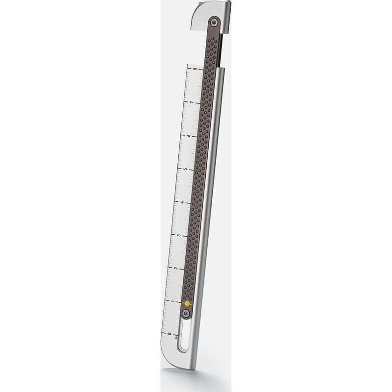 Craighill Metrolog Ruler - 8” Dual Scale Imperial & Metric Caliper Ruler, Precision Measuring up to 8 Inches or 20 Centimeters, Durable Aluminum, Telescoping Feature, 3.67oz