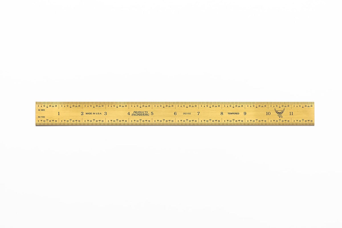 PEC Tools 48"/1200mm Metal Ruler, Rigid, English & Metric, High Precision