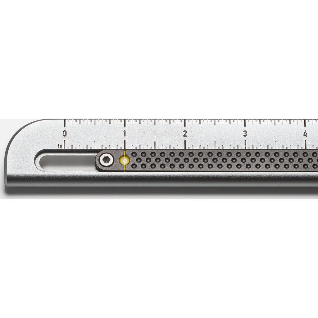 Craighill Metrolog Ruler - 8” Dual Scale Imperial & Metric Caliper Ruler, Precision Measuring up to 8 Inches or 20 Centimeters, Durable Aluminum, Telescoping Feature, 3.67oz