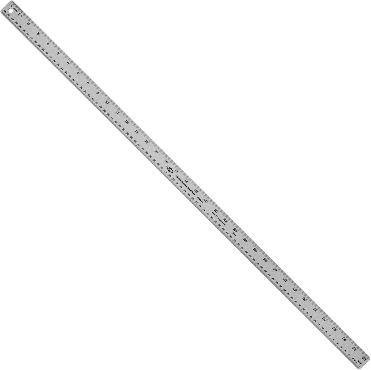 ALVIN Stainless Steel Ruler 24 Inches Model R590-24 Drawing and Design Tool for Students and Professionals, Great for Drafting, Architecture, Engineering, and Art - Stainless Steel Ruler -24 Inches