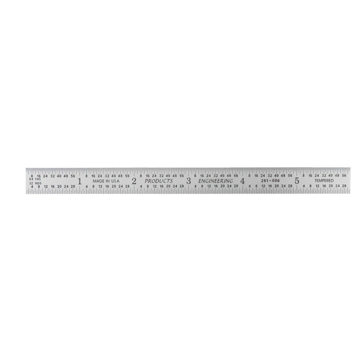 PEC Tools 48"/1200mm Metal Ruler, Rigid, English & Metric, High Precision