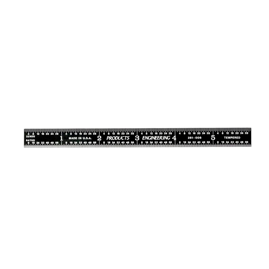 PEC Tools 48"/1200mm Metal Ruler, Rigid, English & Metric, High Precision