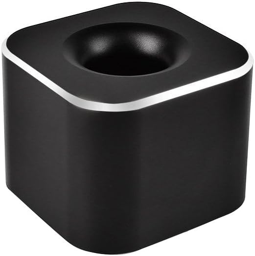 Coideal Single Pen Holder for Desk, Aluminum Fountain Pen Stand, Black