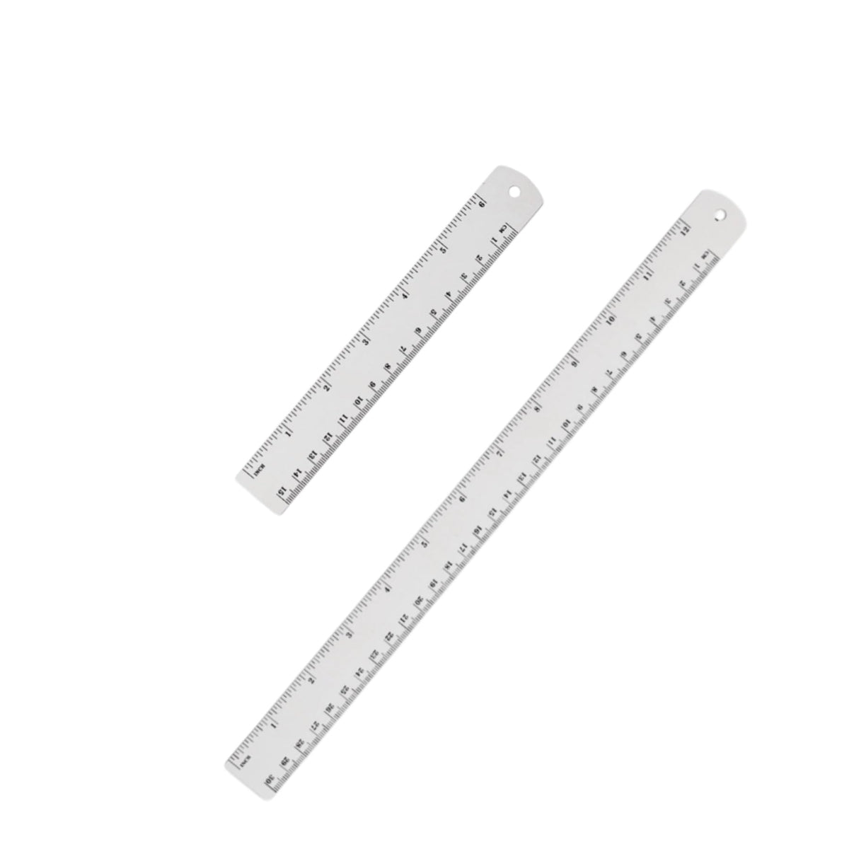 Unjoo Stainless Steel Ruler 4-Pack, 6", 8", 12",16" (15cm,20cm,30cm,40cm)