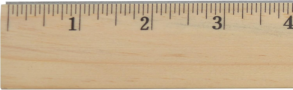Westcott 05011 Beveled Edge Wooden Ruler, 12 Inch