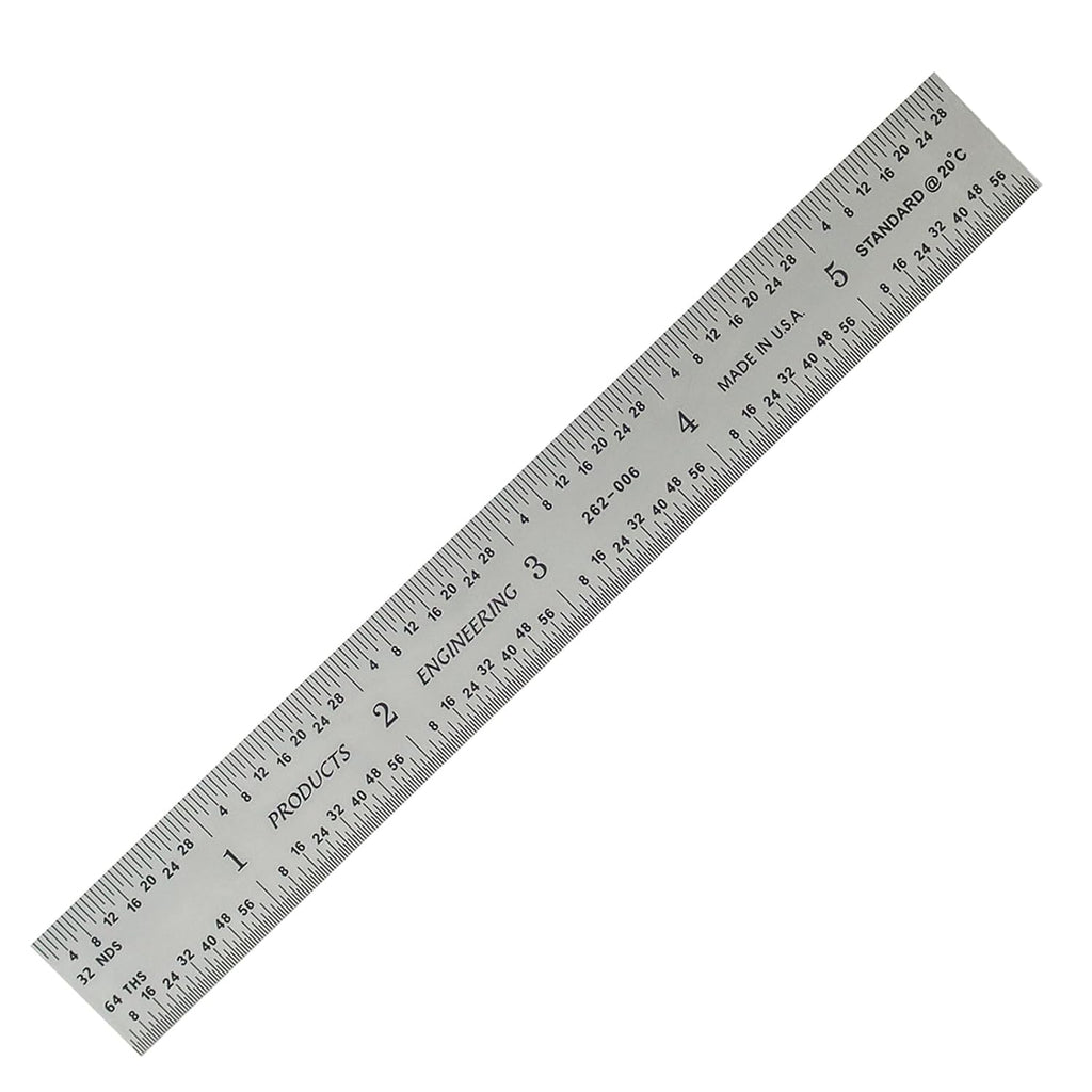PEC Tools 48"/1200mm Metal Ruler, Rigid, English & Metric, High Precision