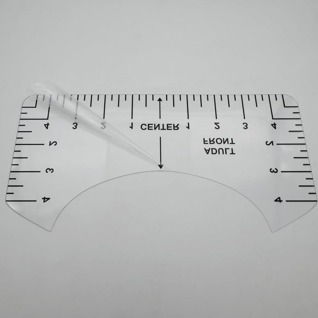 T-Shirt Ruler Guide for Vinyl Alignment, Tshirt Rulers to Center HTV Designs, PVC Template with Acrylic Quilting Ruler, Sewing Craft Tools & Accessories for Heat Press, HTV Transfer & Sublimation