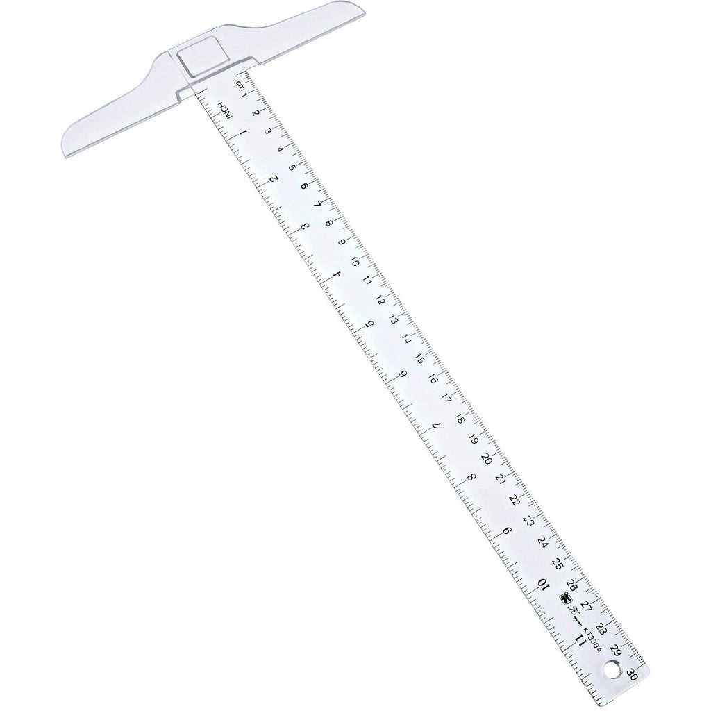 Pangda 1 Pcs 12 Inch T-Square Ruler Plastic for Drafting Drawing