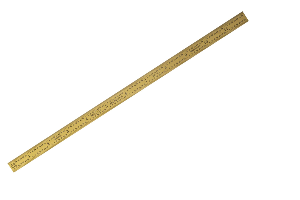 PEC Tools 48"/1200mm Metal Ruler, Rigid, English & Metric, High Precision