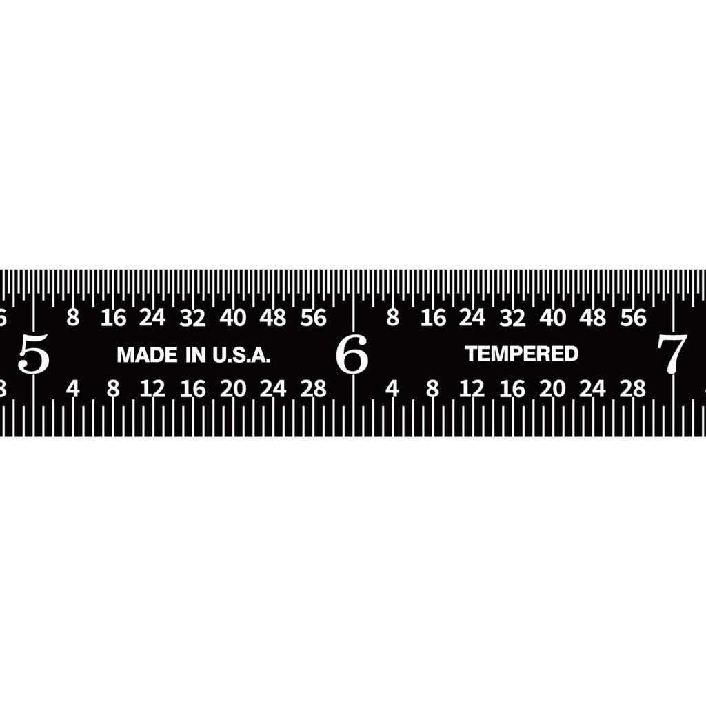 PEC Tools 48"/1200mm Metal Ruler, Rigid, English & Metric, High Precision