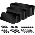 Naeety 3 Pack Cable Organizer Box, Cable Management Box for Surge Protector