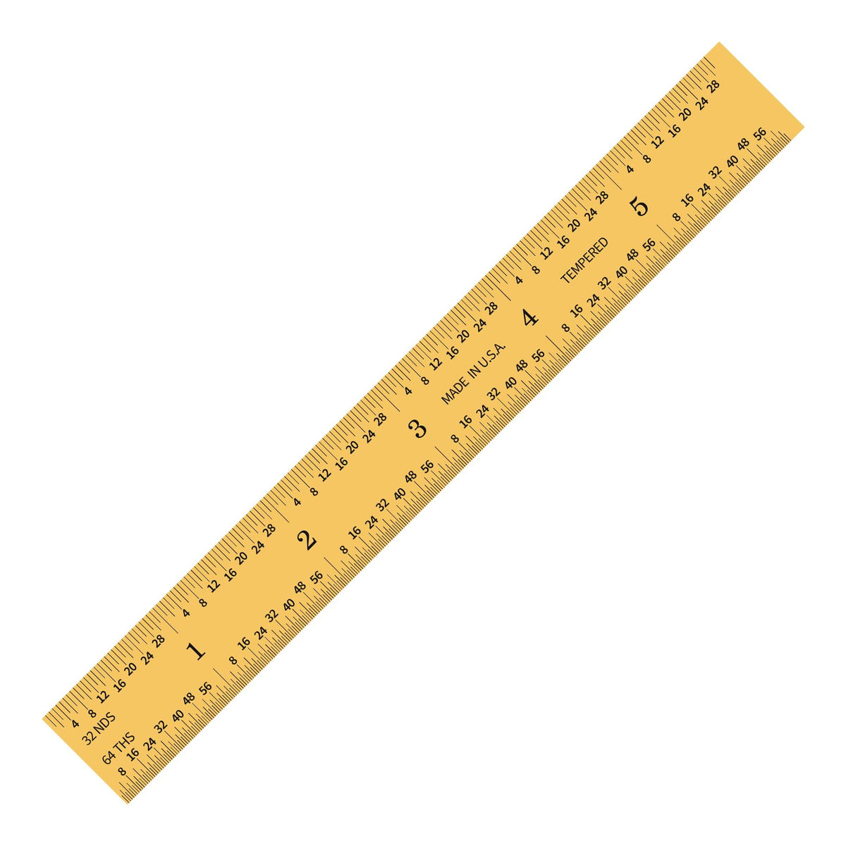 PEC Tools 48"/1200mm Metal Ruler, Rigid, English & Metric, High Precision
