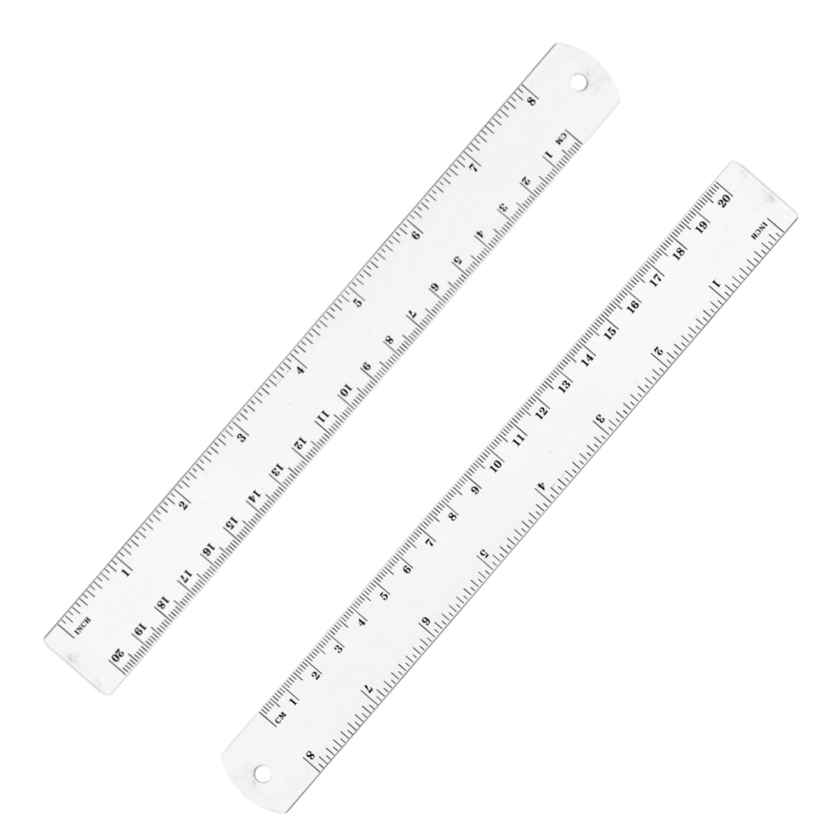 Unjoo Stainless Steel Ruler 4-Pack, 6", 8", 12",16" (15cm,20cm,30cm,40cm)