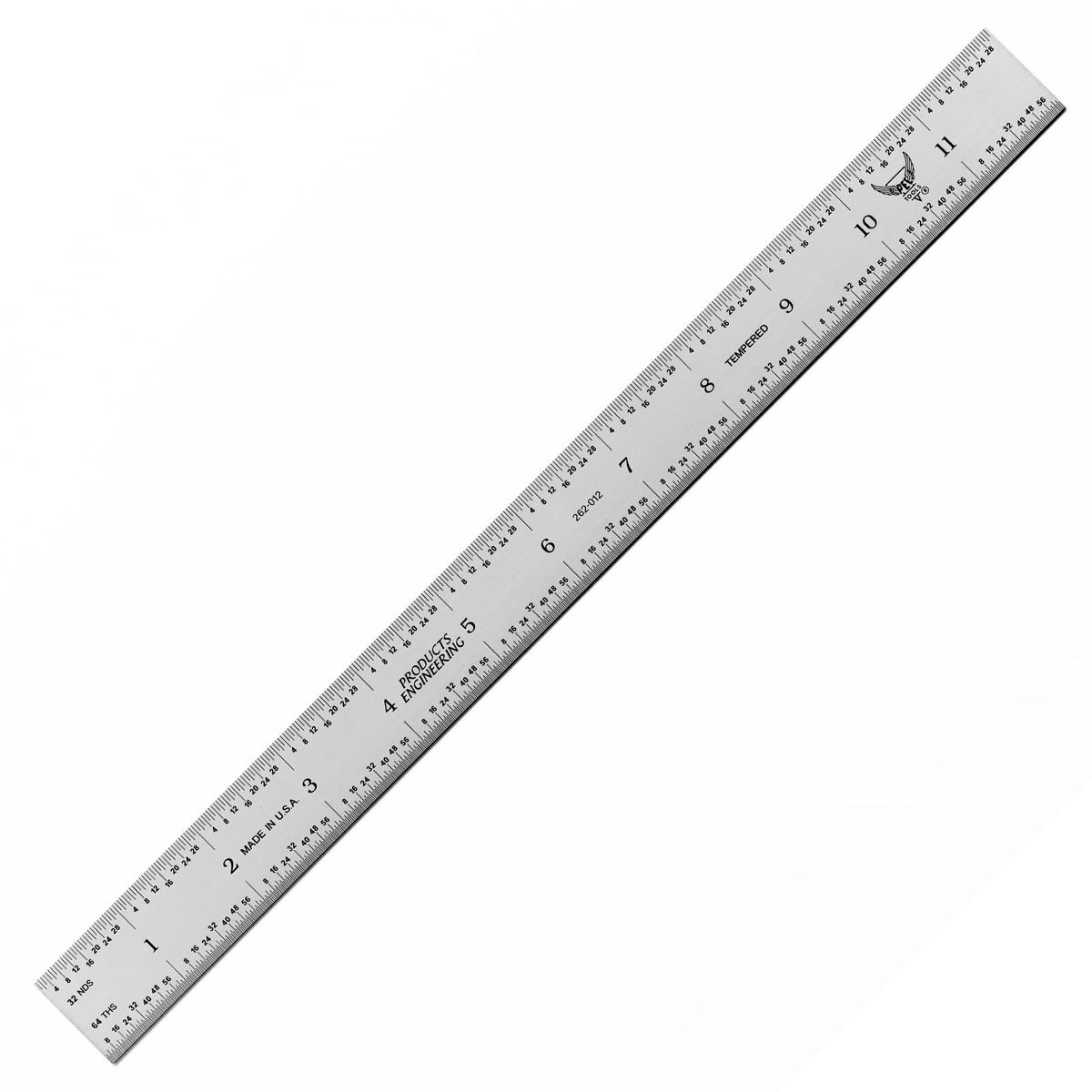 PEC Tools 48"/1200mm Metal Ruler, Rigid, English & Metric, High Precision