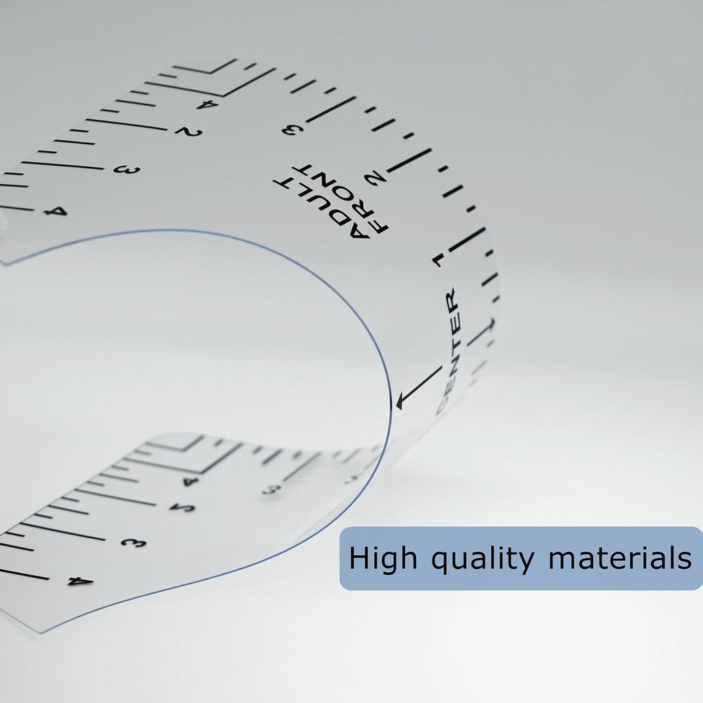T-Shirt Ruler Guide for Vinyl Alignment, Tshirt Rulers to Center HTV Designs, PVC Template with Acrylic Quilting Ruler, Sewing Craft Tools & Accessories for Heat Press, HTV Transfer & Sublimation