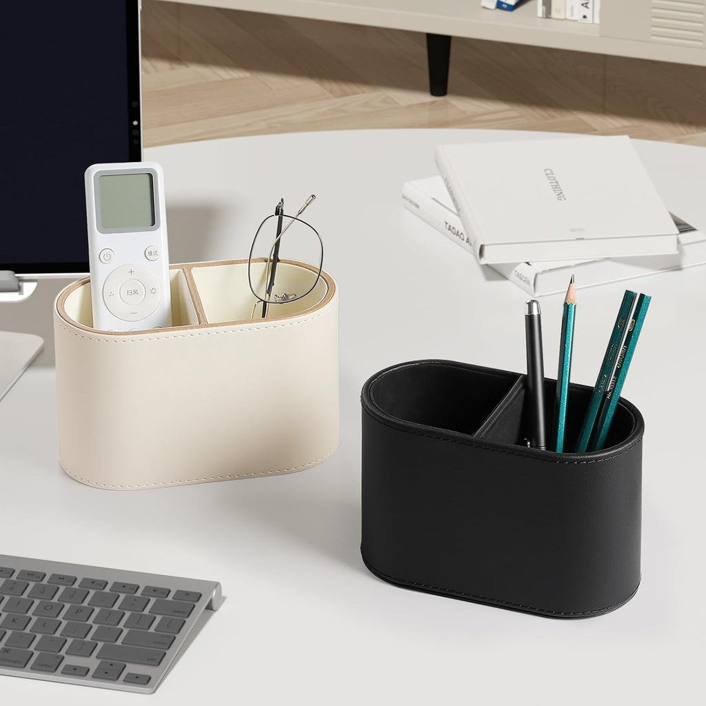 Pen Holder for Desk, Small Remote Control Holder, Black