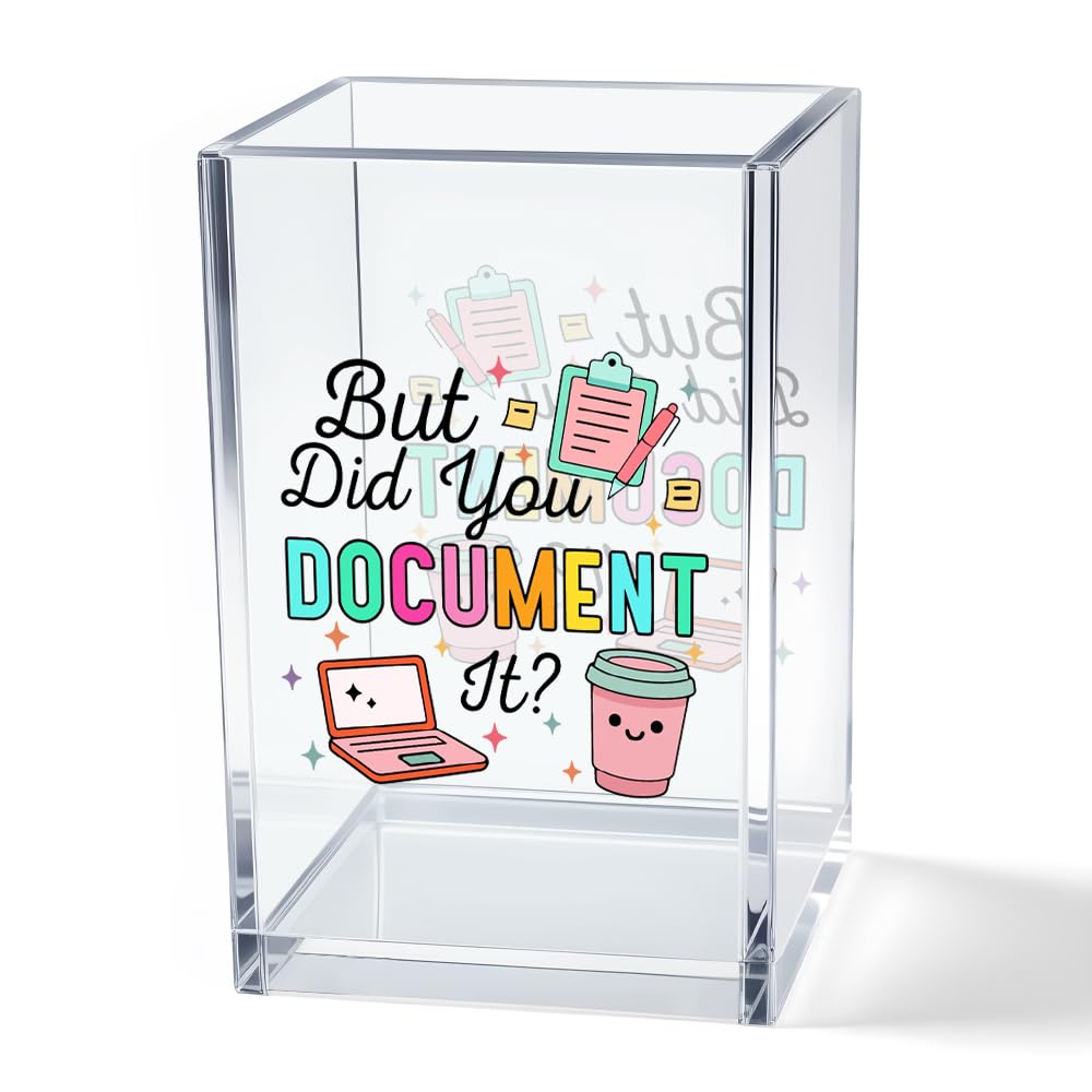 It's Fine I'm Fine Acrylic Cosmetic Pencil Pen Holder Cup, Funny Black Cat Pen Holder Cup, Cat Lover Gift for Women Men, Office Sarcastic Gifts for Women Men Colleague Boss