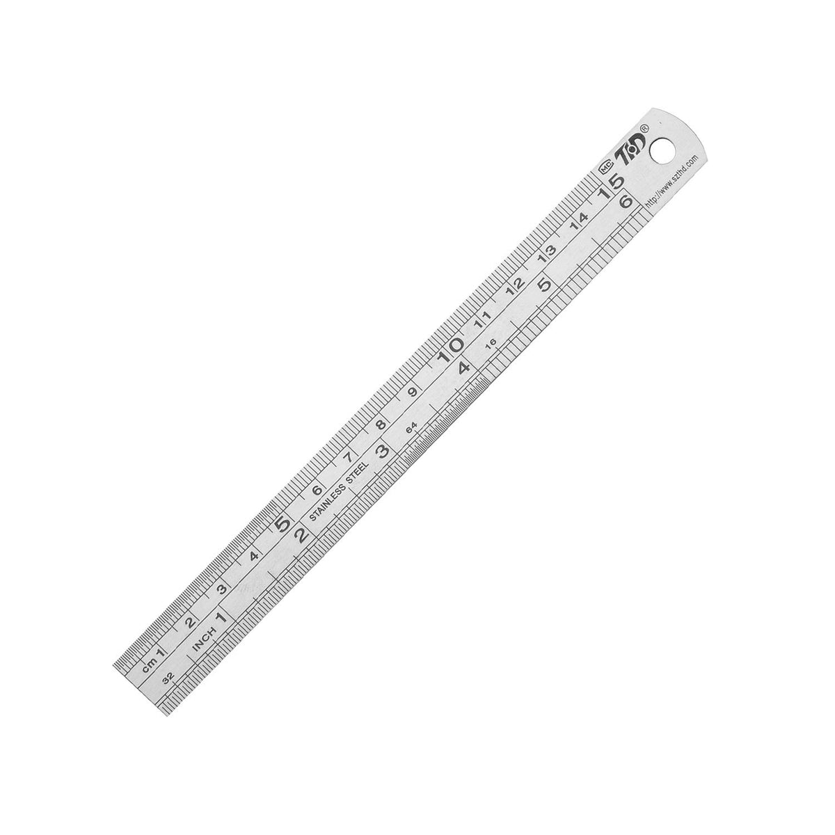 ZZTX Metal Ruler 6 Inches Stainless Steel 6 Pack