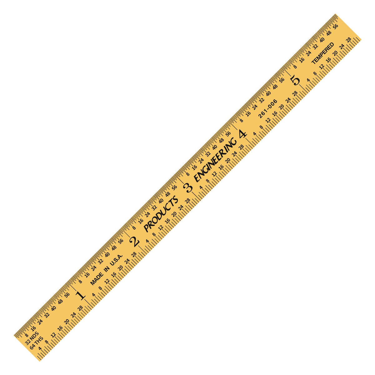 PEC Tools 48"/1200mm Metal Ruler, Rigid, English & Metric, High Precision
