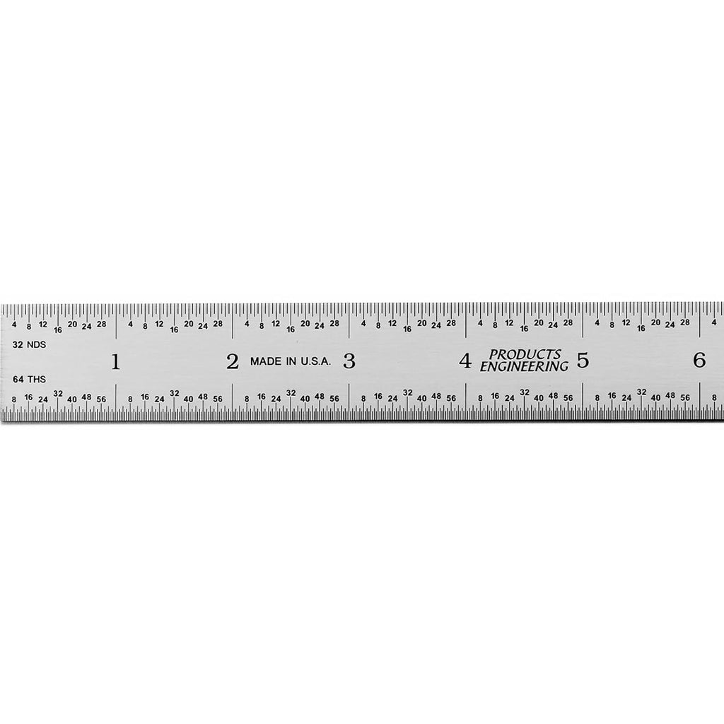 PEC Tools 48"/1200mm Metal Ruler, Rigid, English & Metric, High Precision