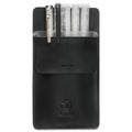 Ringsun Men's Pocket Protector - Full Grain Leather - Heavy Duty Pen Holder for Shirts, Lab Coats - Holds 6 Pens & Pointers & Cards