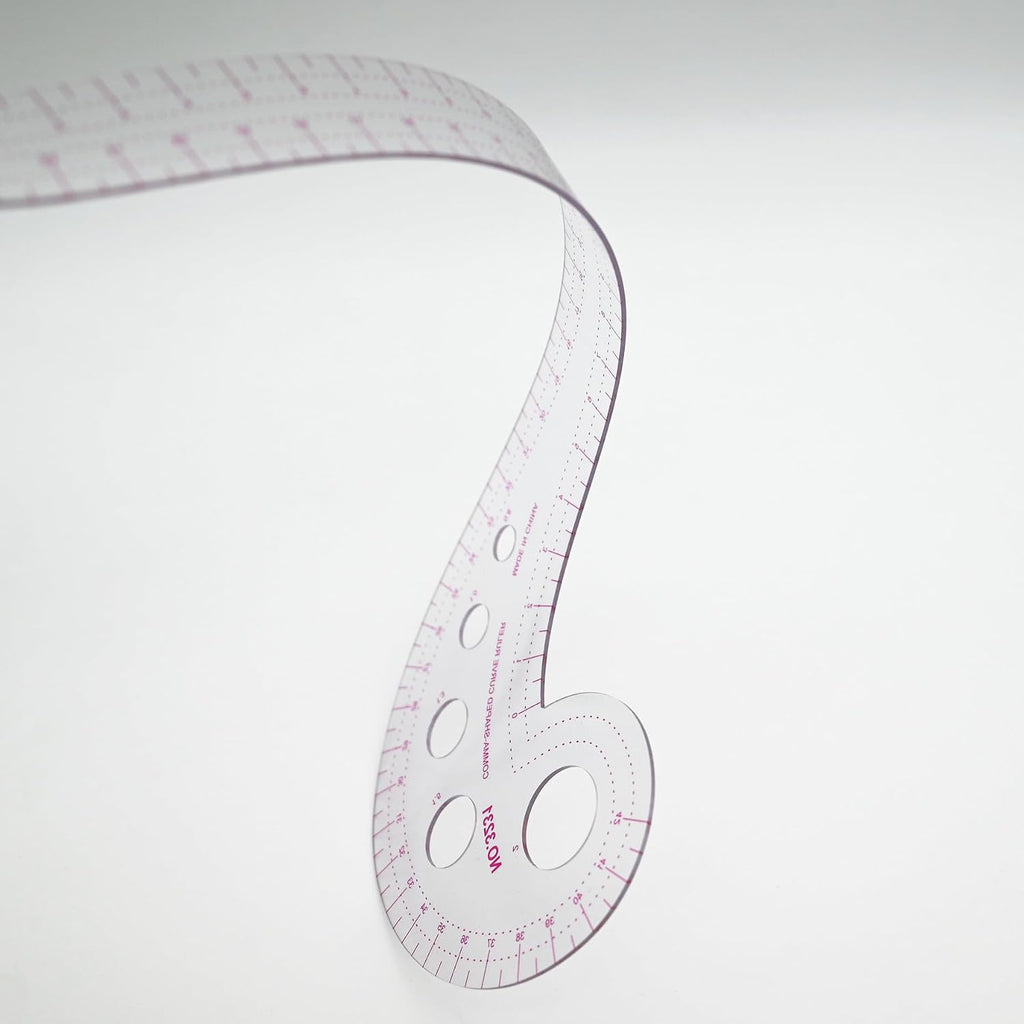Sewing Ruler Set,Clear Metric French Curve Rulers,Professional Sewing Quilting Tools Supplies for Dressmaking,Tailoring,Designers,High Quality Flexible PVC Measuring Rulers,9PCS