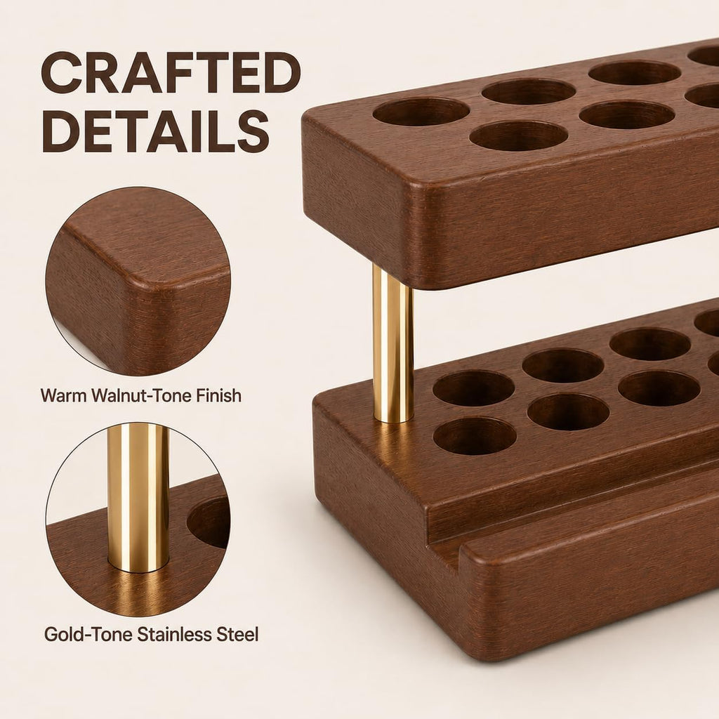 Pen Holder for Desk, Pencil Organizer, Fountain Pen Display Stand