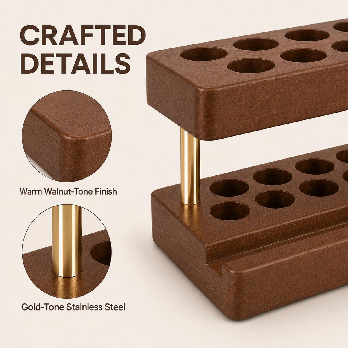 Pen Holder for Desk, Pencil Organizer, Fountain Pen Display Stand