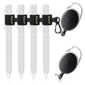 Likesing Retractable Pen Holder, 27.5" Reel Elastic Pen Leash(Light-Color)