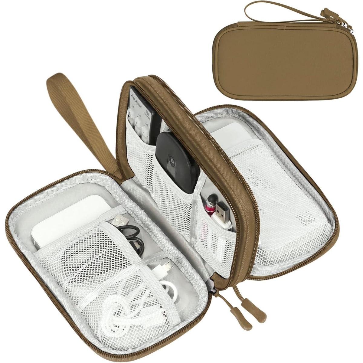FYY Electronic Organizer, Travel Tech Pouch Bag, Cable Organizer Navy