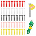 25 Pcs Silicone Cable Ties, Reusable Cable Straps Wire Organizer.