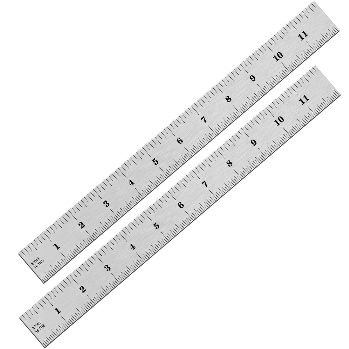 Eboot 2 Pcs Stainless Steel Ruler for Machinist Engineer, 10 Inch