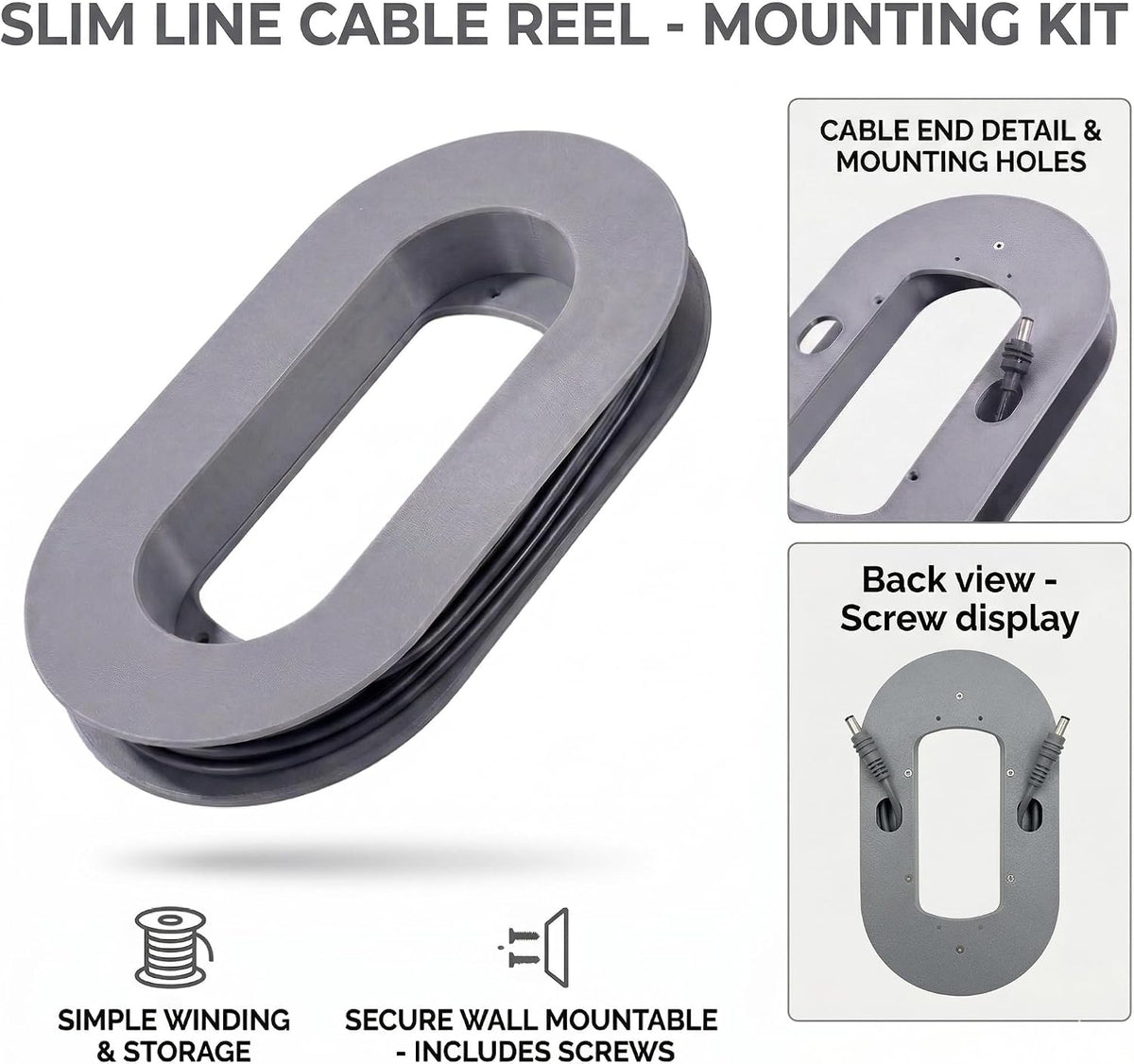 Starlink Mini Ethernet Cable Rack, Wall Mount Cable Management Organizer