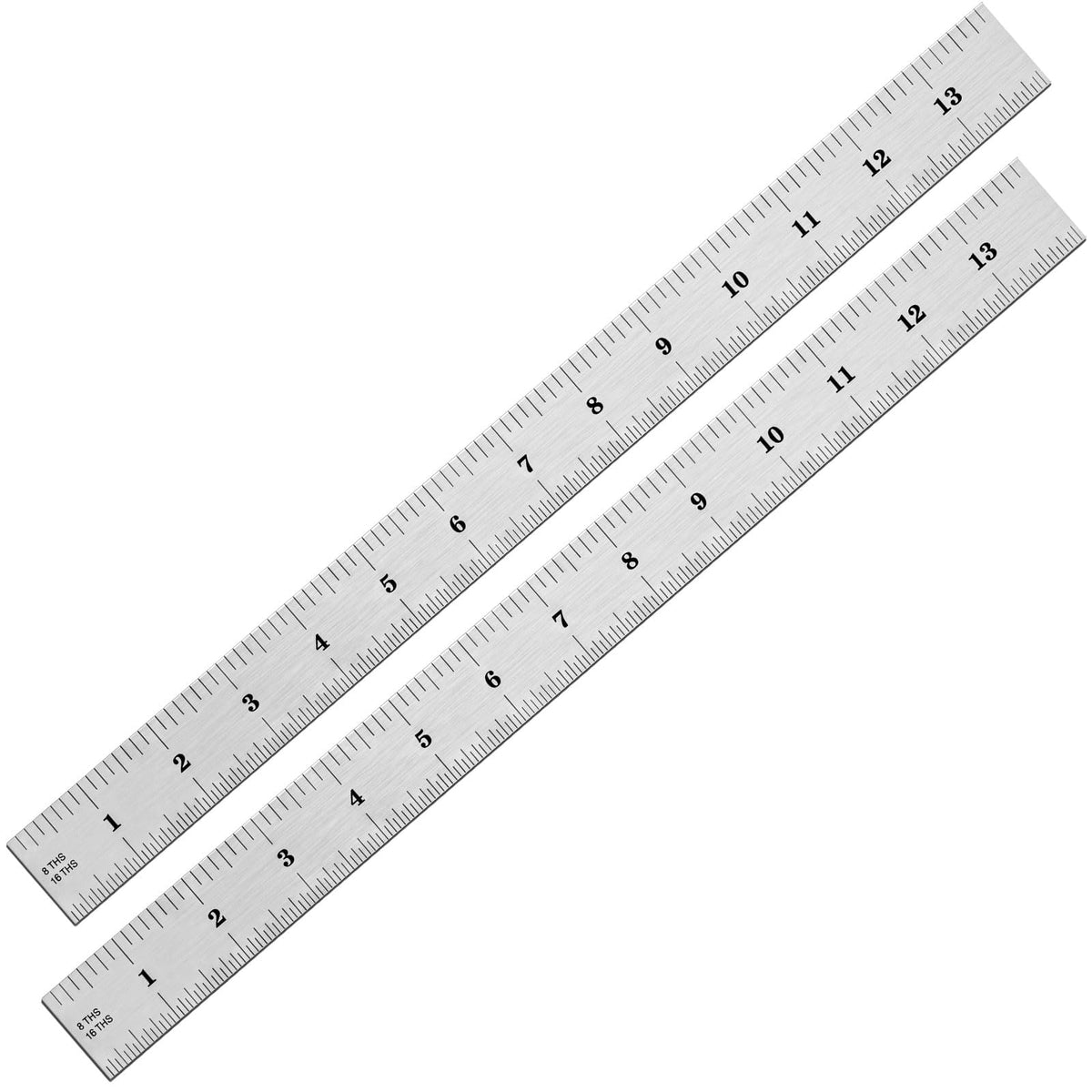 Eboot 2 Pcs Stainless Steel Ruler for Machinist Engineer, 10 Inch