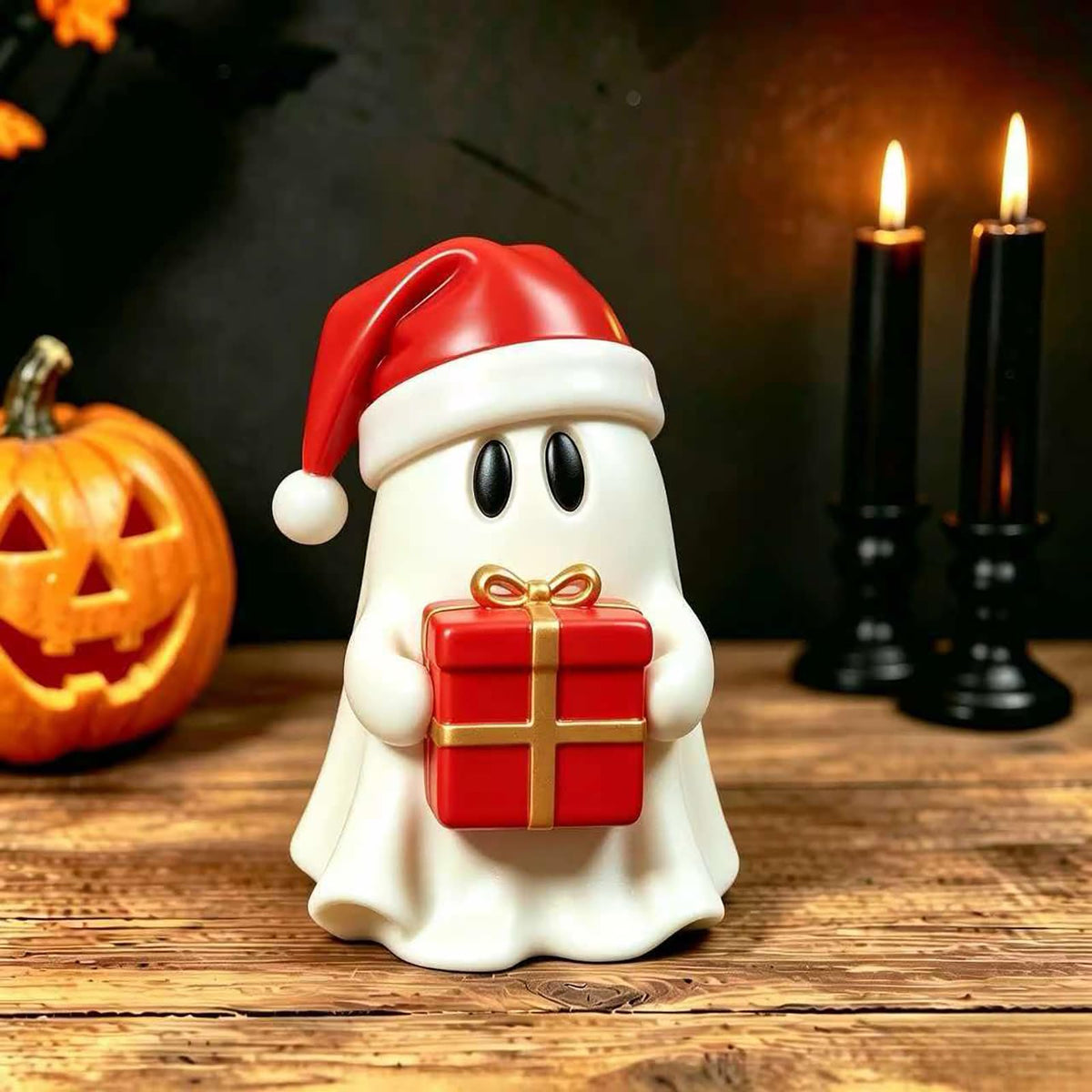 Halloween Ghost Figurine - Spooky Resin Pen Holder Statue, Cute Decor for Halloween Decorations Indoor, Funny Porch and Indoor Spooky Home Decor Gifts