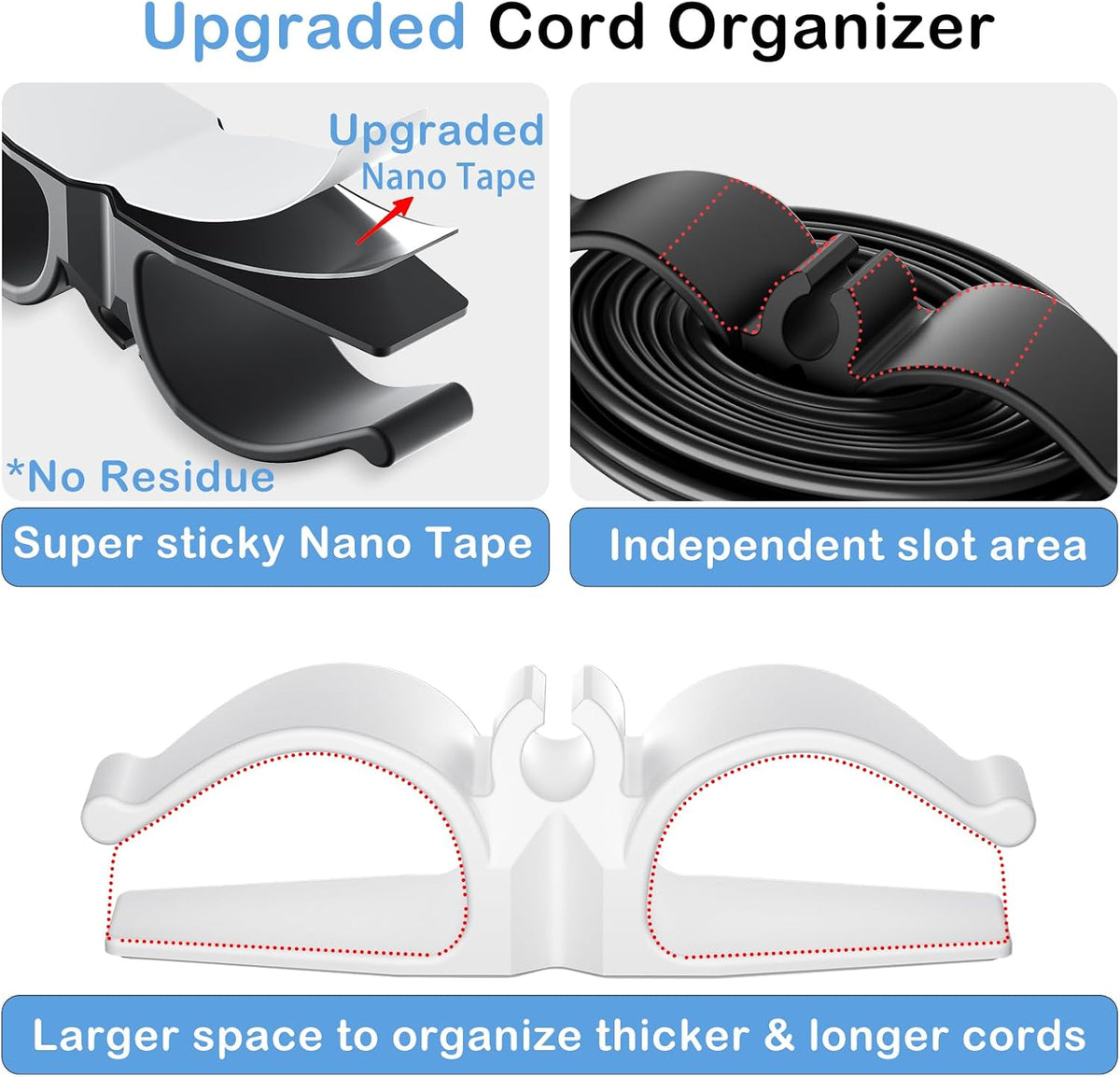 Lancord Cord Organizer for Appliances, 8 Pack Appliance Cord Organizer