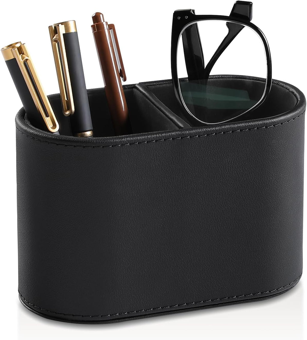 Pen Holder for Desk, Small Remote Control Holder, Black