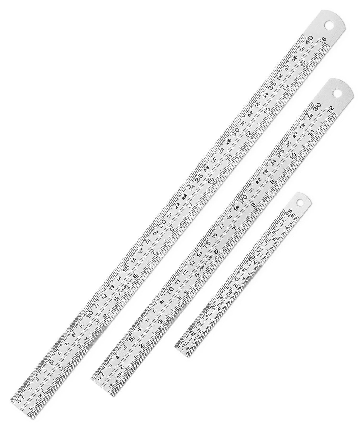 Mr. Pen- Metal Straight Edge Ruler, 2 Pack, 15 Inch