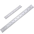 2 Pack Stainless Steel Ruler Machinist Engineer Metric Ruler with Markings 1/8, 1/16, 1/32, 1/64 Inch for Engineering, School, Office, Architect, and Drawing