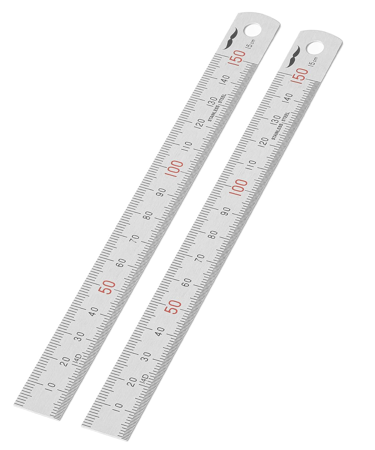 Mr. Pen- Machinist Ruler, 2 Pack, 150mm, Stainless Steel Imperial