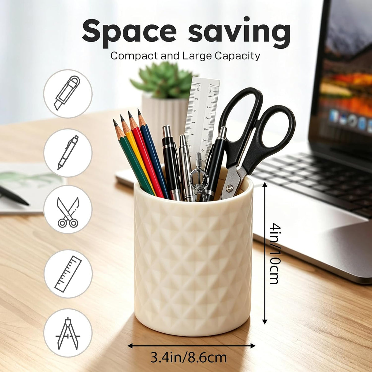 Pen Holder, Silicone Pencil Holder for Desk Organizer & Accessories