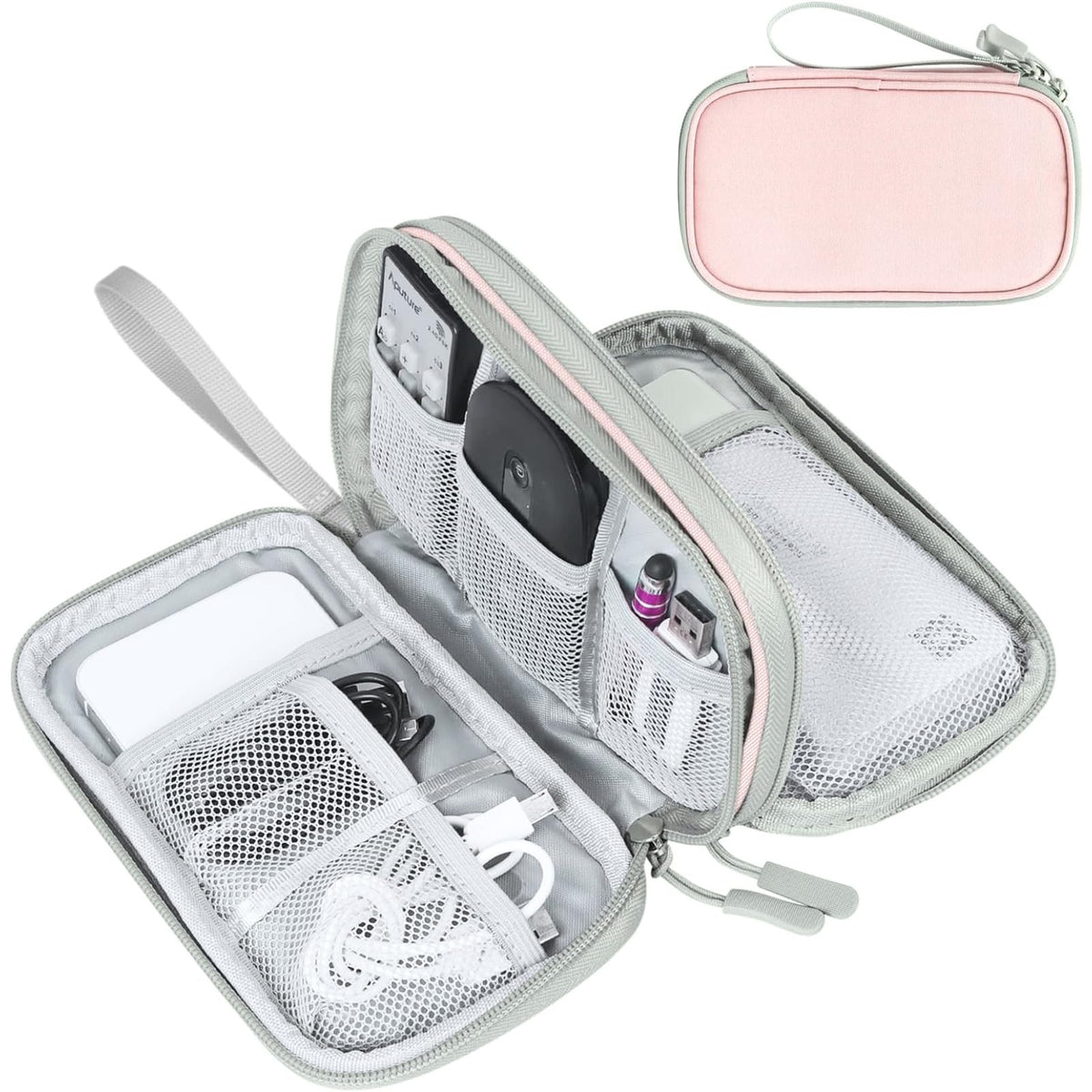 FYY Electronic Organizer, Travel Tech Pouch Bag, Cable Organizer Navy