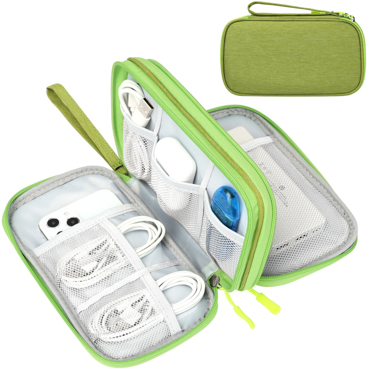 FYY Electronic Organizer, Travel Tech Pouch Bag, Cable Organizer Navy