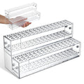 Cabilock Acrylic Pen Display Holder, 96 Slots Beadable Pens Display Stand, Pencil Art Brush Rack Organizer for Home Office School Desk