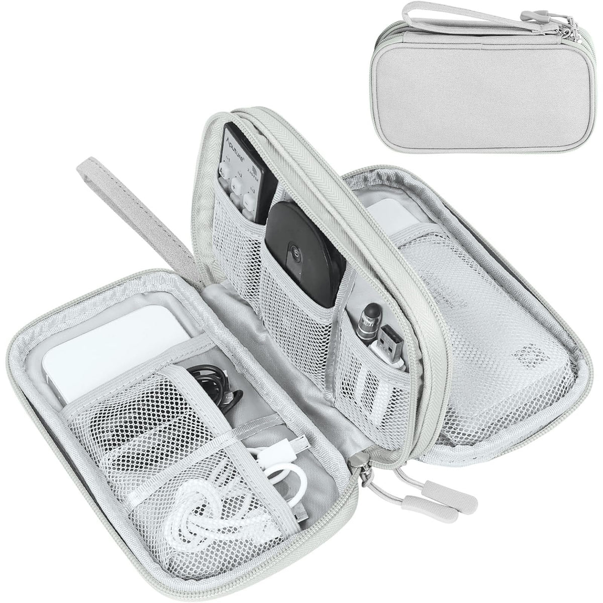 FYY Electronic Organizer, Travel Tech Pouch Bag, Cable Organizer Navy