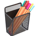 Magnetic Pen Holder, Mesh Metal Strong Magnet Dry Erase Marker Holder Pencil Organizer Small Items Basket for Refrigerator, Whiteboard, Locker Accessories-Pink, Pack of 1, Blush, New-Z008