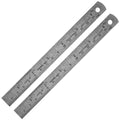 Pacific Arc 12 Inch Stainless Steel Ruler with Inch/Metric Conversion Table