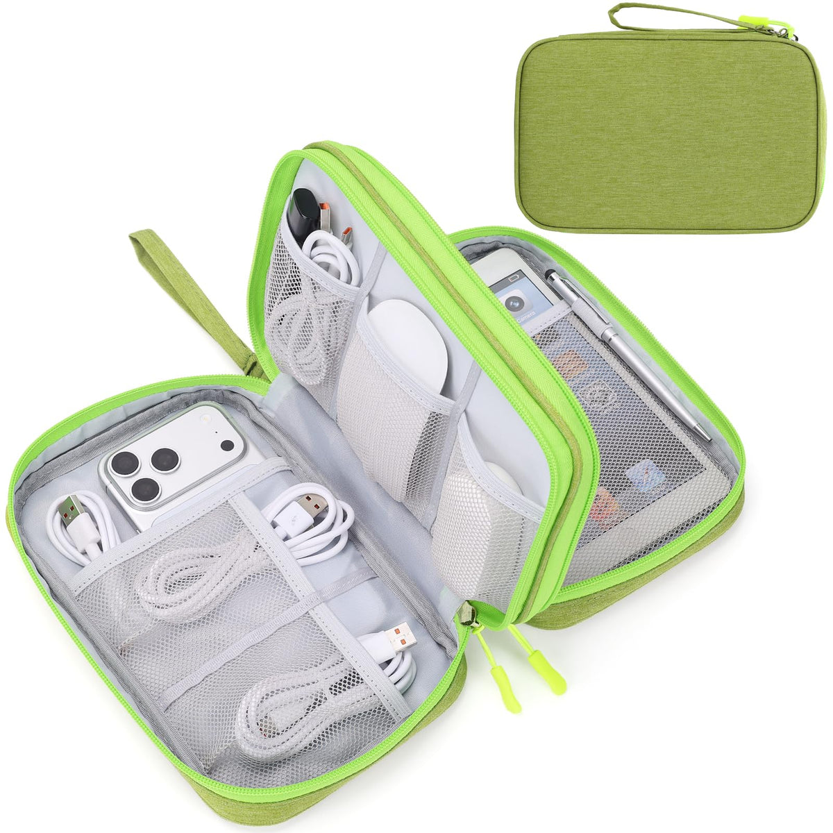 FYY Electronic Organizer, Travel Tech Pouch Bag, Cable Organizer Navy