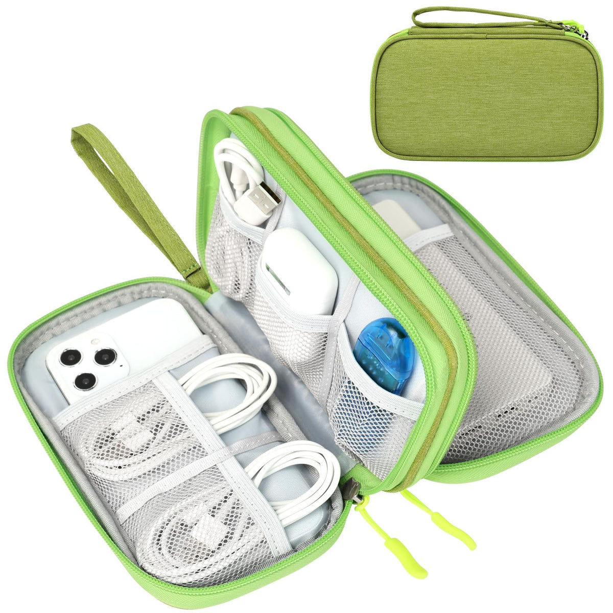 FYY Electronic Organizer, Travel Tech Pouch Bag, Cable Organizer Navy