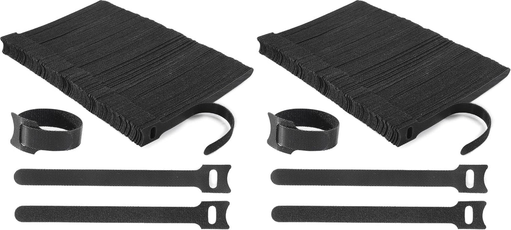 Nettbe 60 PCS 6 Inches Reusable Cable Ties, Adjustable Cord Straps Wire Organizer Cord Wrap and Hook Loop Cable Management